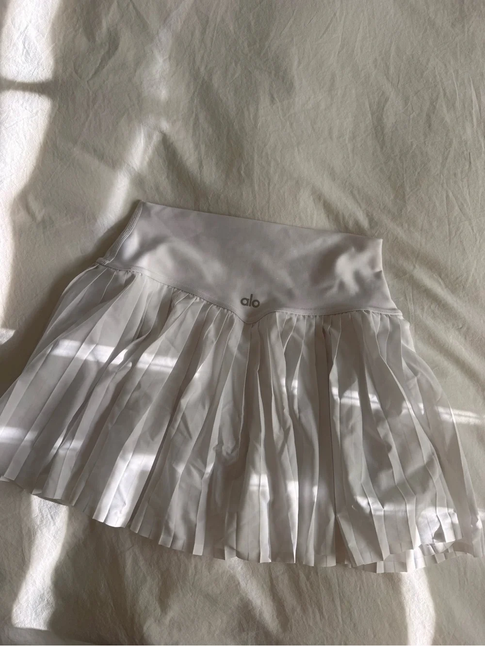 Alo GRAND SLAM TENNIS SKIRT Small White